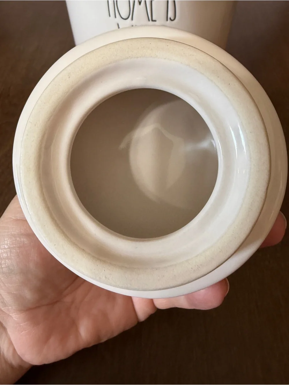 Rae Dunn Artisan Collection home is where mom is canister With Lid Floral 181